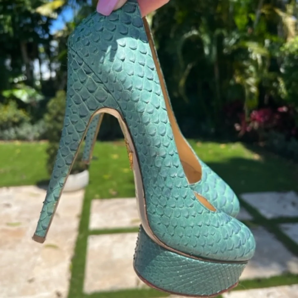 Charlotte Olympia Python Heels - Picture 2 of 15